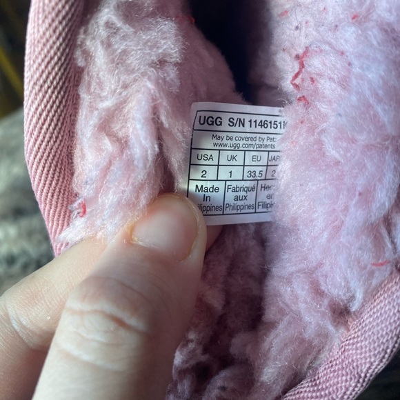 Girls Ugg Classic Mini Jagged Camo Boot Size 2 - Picture 9 of 10